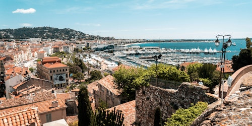 Cannes, looking towards the sea Cannes, looking towards the sea