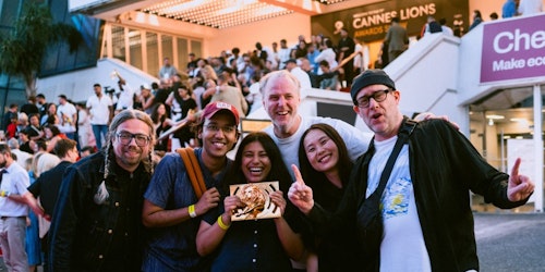 The winning team at Cannes The winning team at Cannes
