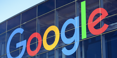 Google logo on one of the buildings situated in Googleplex, the company's main campus in Silicon Valley Google logo on one of the buildings situated in Googleplex, the company's main campus in Silicon Valley